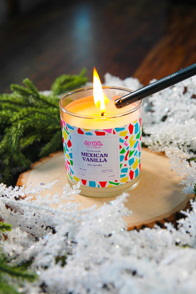 WAFFLE CONE Artisan Candle w lid