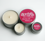 Amy's Ice Creams Mexican Vanilla Scented Candles 